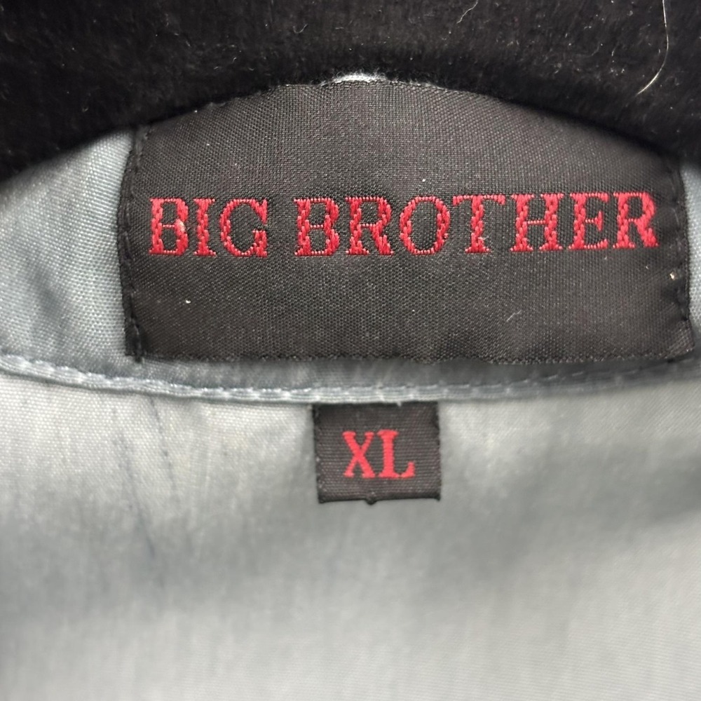 VTG Y2K Big Brother Shirt Mens XL Gray Dragon Tribal Graphic Short Sleeve Grunge - Picture 5 of 11